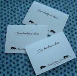 Geschenkgutschein - Karte - Bild vergr��ern 
